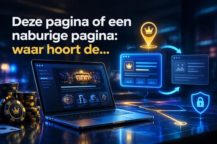 Deze pagina of een naburige pagina: waar hoort de informatie?